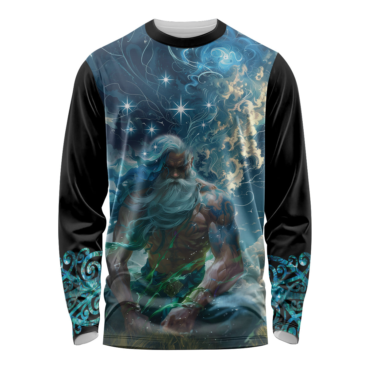New Zealand Matariki Ururangi Long Sleeve Shirt The Murmur Of The Wind LT9 Unisex Black - Polynesian Pride