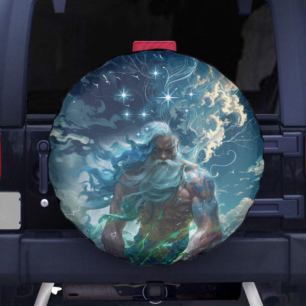 New Zealand Matariki Ururangi Spare Tire Cover The Murmur Of The Wind LT9 - Polynesian Pride