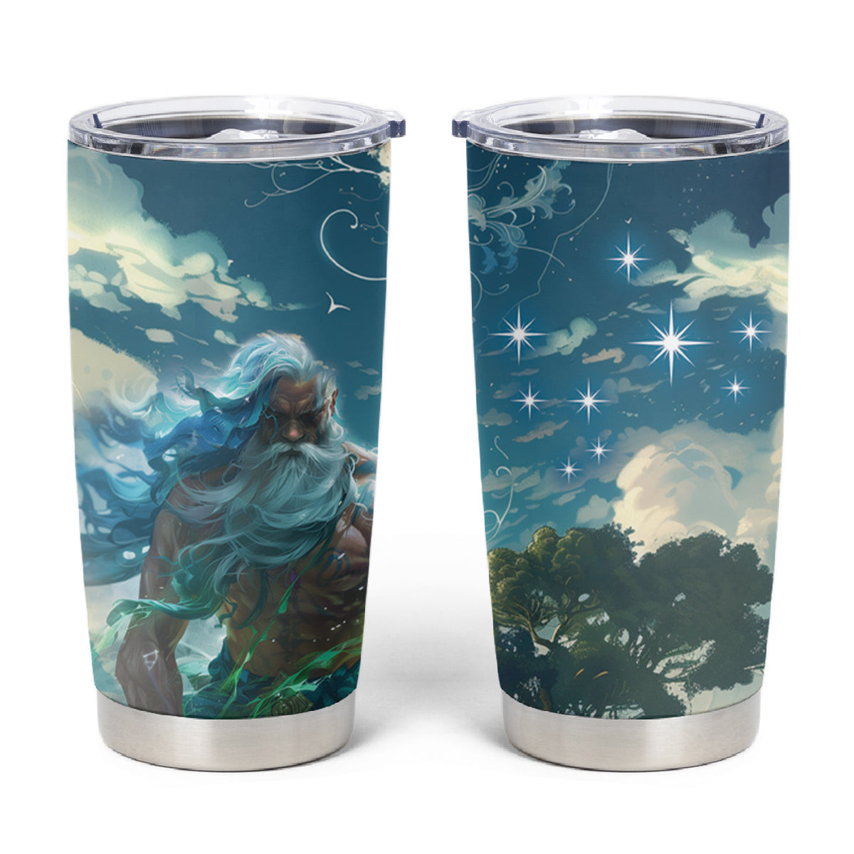 New Zealand Matariki Ururangi Tumbler Cup The Murmur Of The Wind LT9 Black - Polynesian Pride