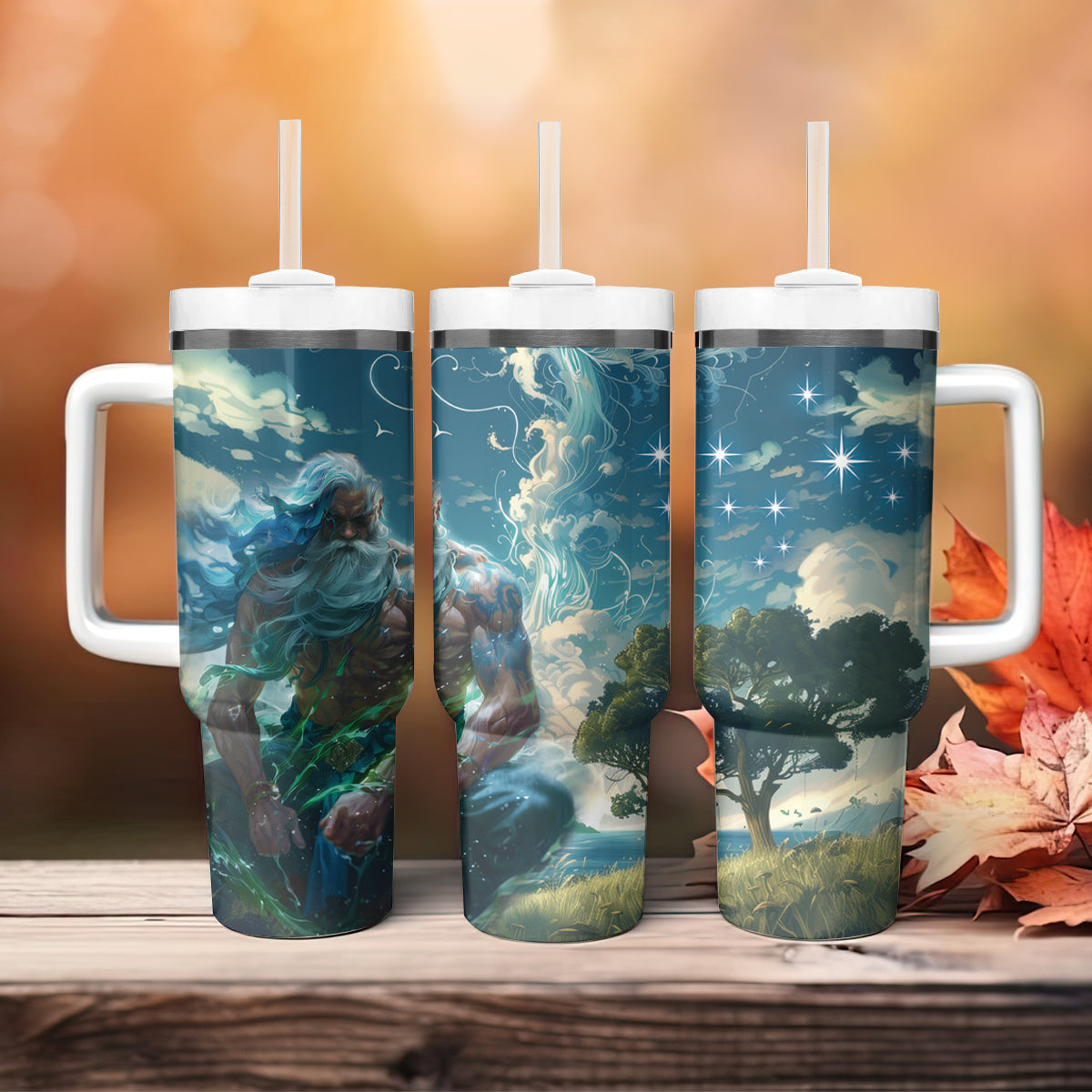 New Zealand Matariki Ururangi Tumbler With Handle The Murmur Of The Wind LT9 - Polynesian Pride
