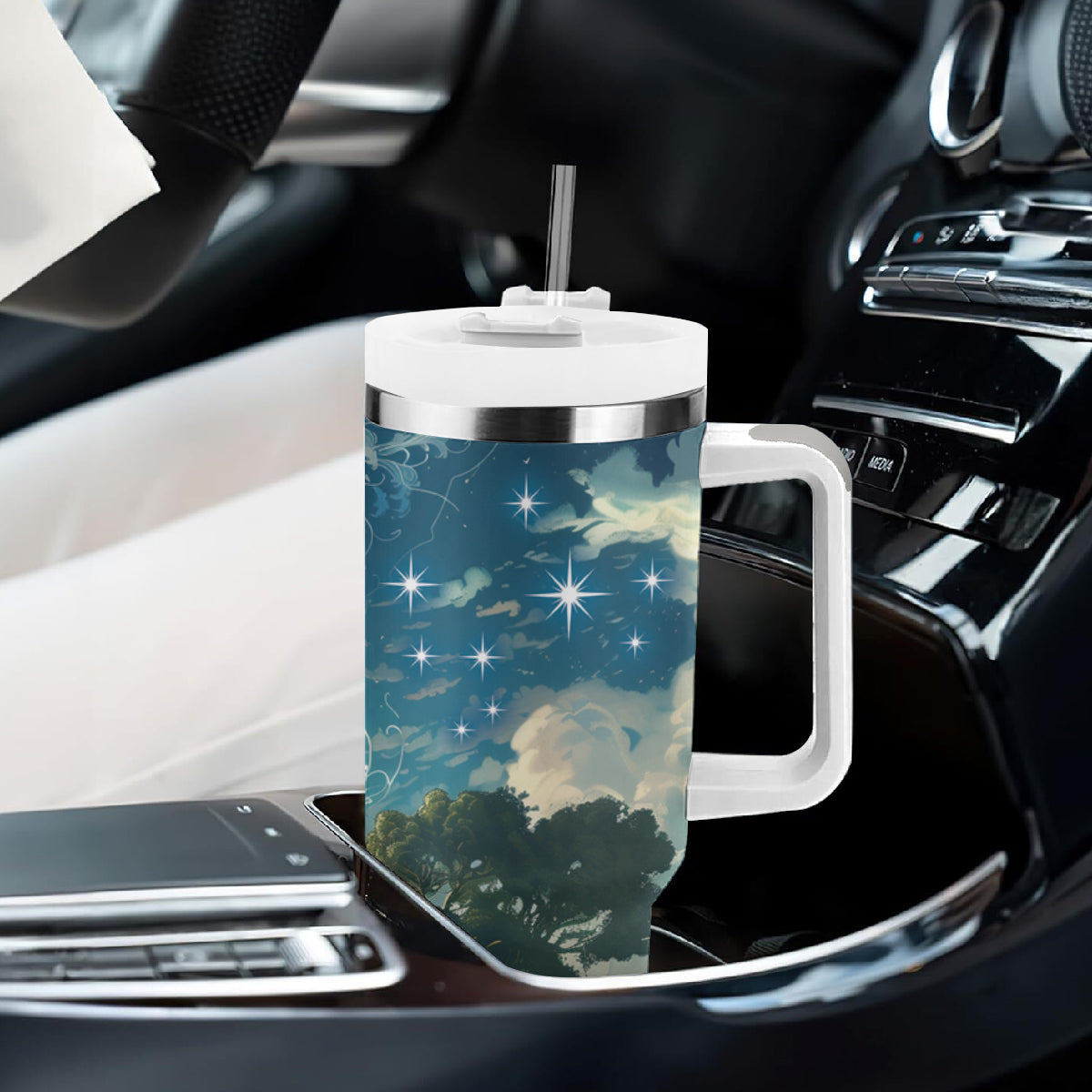 New Zealand Matariki Ururangi Tumbler With Handle The Murmur Of The Wind LT9 - Polynesian Pride