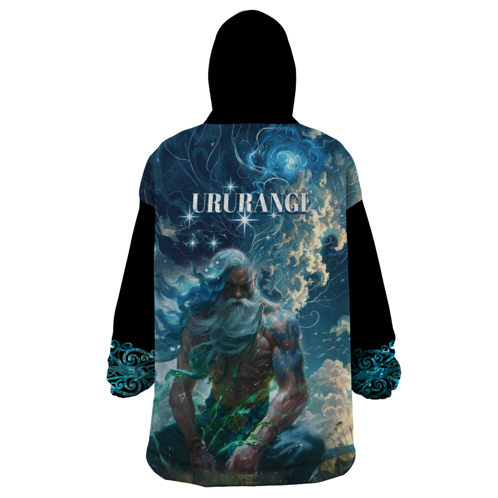 New Zealand Matariki Ururangi Wearable Blanket Hoodie The Murmur Of The Wind LT9 - Polynesian Pride
