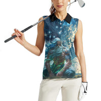 New Zealand Matariki Ururangi Women Sleeveless Polo Shirt The Murmur Of The Wind LT9 - Polynesian Pride