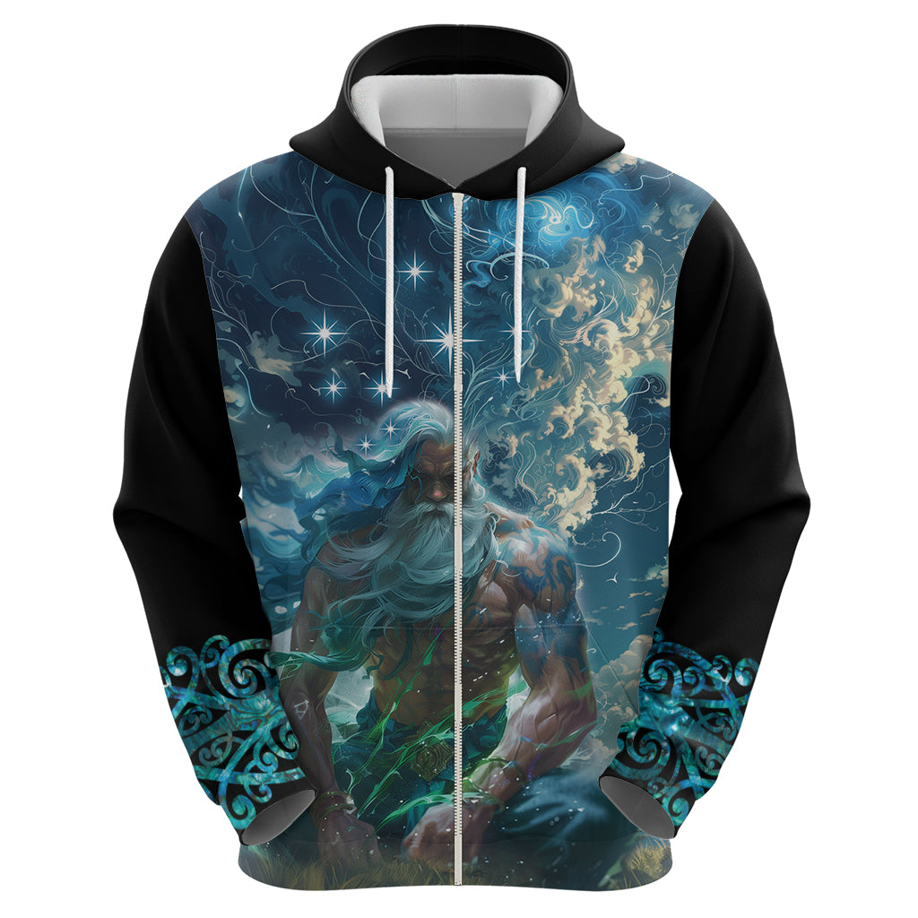New Zealand Matariki Ururangi Zip Hoodie The Murmur Of The Wind LT9 - Polynesian Pride