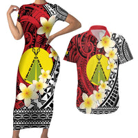 Sigave Chiefdom Wallis and Futuna Personalized Couples Matching Short Sleeve Bodycon Dress and Hawaiian Shirt Frangipani Flowers Polynesian Pattern LT9 Red - Polynesian Pride