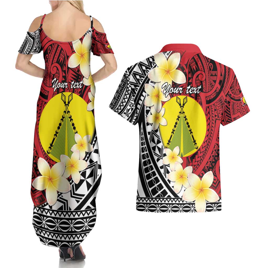 Sigave Chiefdom Wallis and Futuna Personalized Couples Matching Summer Maxi Dress and Hawaiian Shirt Frangipani Flowers Polynesian Pattern LT9 - Polynesian Pride
