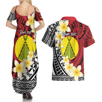 Sigave Chiefdom Wallis and Futuna Personalized Couples Matching Summer Maxi Dress and Hawaiian Shirt Frangipani Flowers Polynesian Pattern LT9 - Polynesian Pride