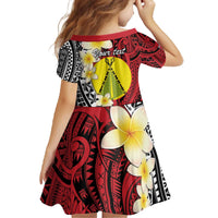 Sigave Chiefdom Wallis and Futuna Personalized Family Matching Off The Shoulder Long Sleeve Dress and Hawaiian Shirt Frangipani Flowers Polynesian Pattern LT9 - Polynesian Pride