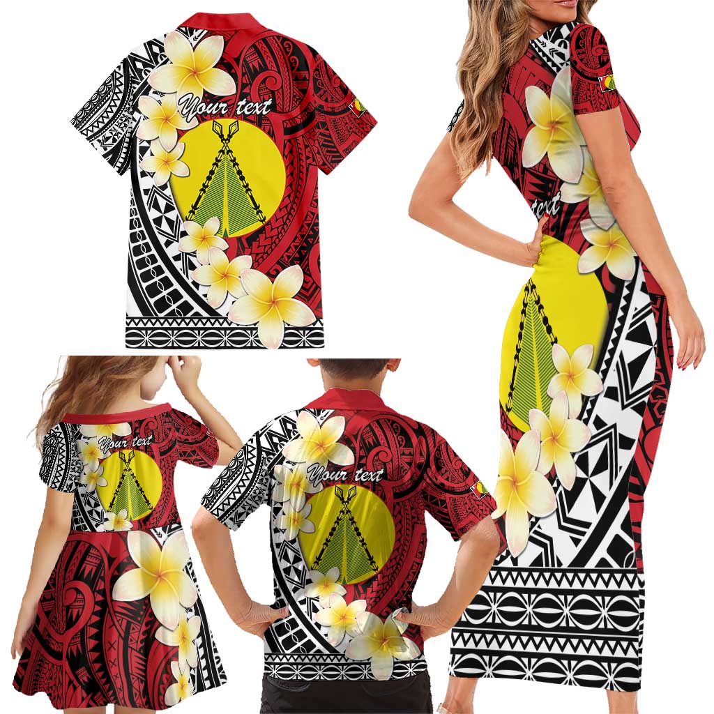 Sigave Chiefdom Wallis and Futuna Personalized Family Matching Short Sleeve Bodycon Dress and Hawaiian Shirt Frangipani Flowers Polynesian Pattern LT9 - Polynesian Pride