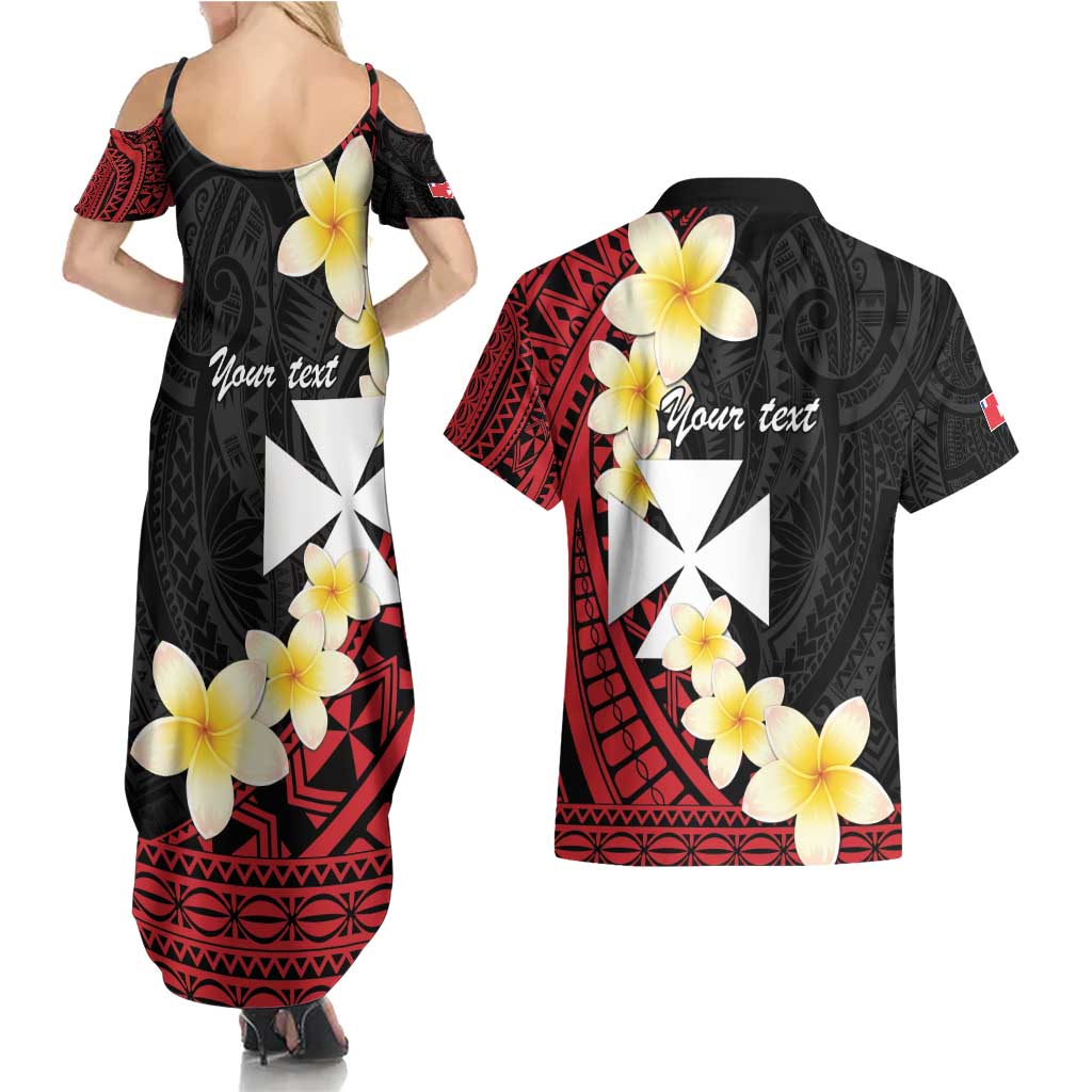 Uvea Chiefdom Wallis and Futuna Personalized Couples Matching Summer Maxi Dress and Hawaiian Shirt Frangipani Flowers Polynesian Pattern LT9 - Polynesian Pride