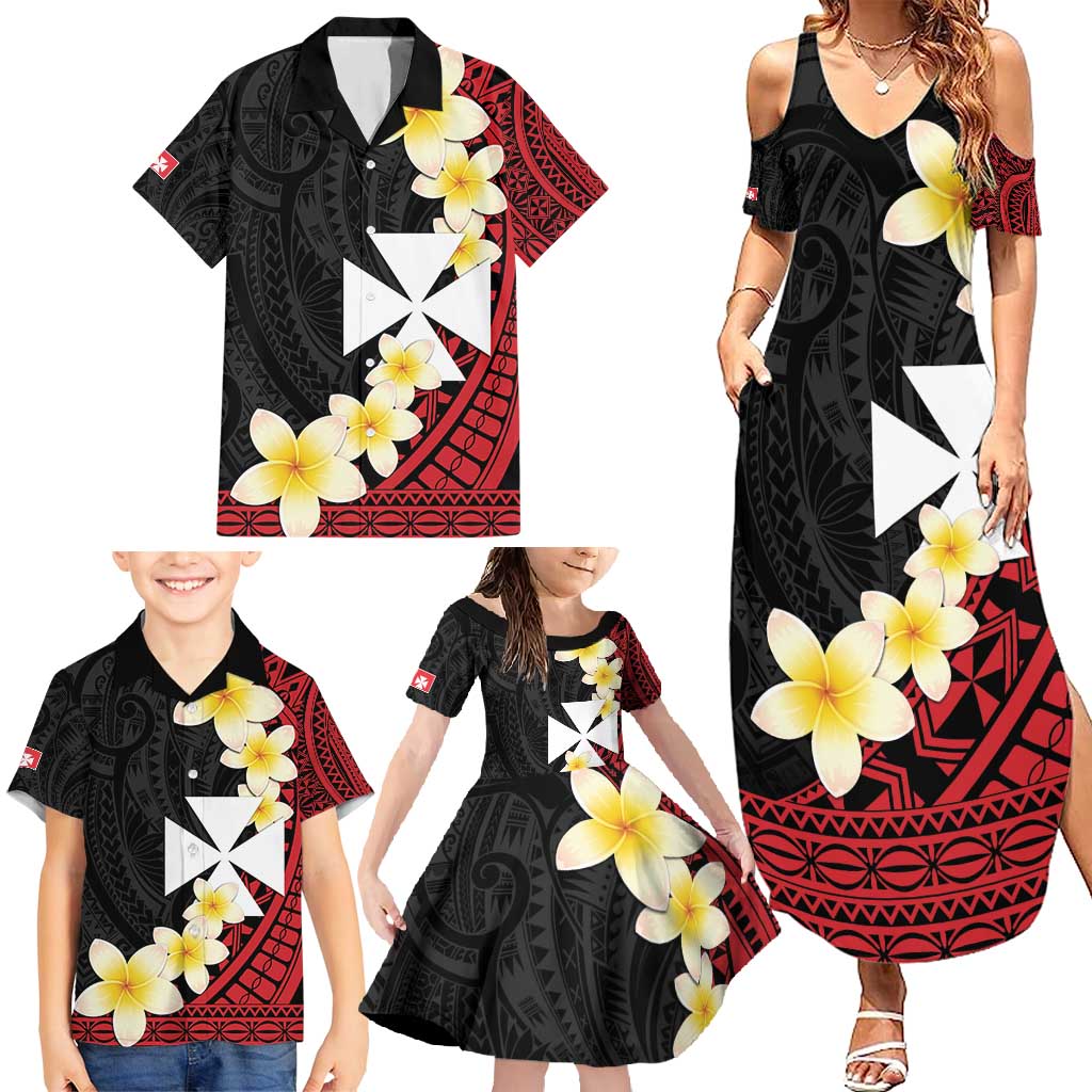 Uvea Chiefdom Wallis and Futuna Personalized Family Matching Summer Maxi Dress and Hawaiian Shirt Frangipani Flowers Polynesian Pattern LT9 - Polynesian Pride