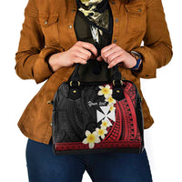 Uvea Chiefdom Wallis and Futuna Personalized Shoulder Handbag Frangipani Flowers Polynesian Pattern LT9 - Polynesian Pride