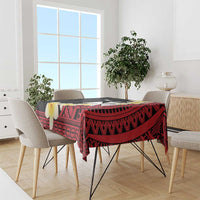 Uvea Chiefdom Wallis and Futuna Personalized Tablecloth Frangipani Flowers Polynesian Pattern