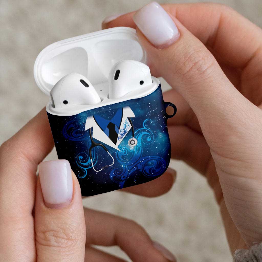 New Zealand Nurses RN AirPods Case Galaxy Stethoscope Maori Motif