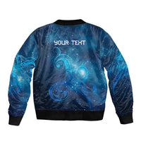 New Zealand Nurses RN Personalised Bomber Jacket Galaxy Stethoscope Maori Motif
