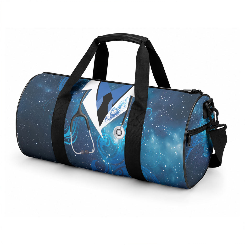 New Zealand Nurses RN Duffle Bag Galaxy Stethoscope Maori Motif LT9 - Polynesian Pride