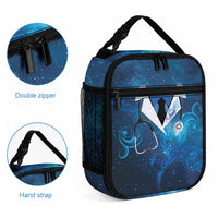 New Zealand Nurses RN Lunch Bag Galaxy Stethoscope Maori Motif LT9 - Polynesian Pride
