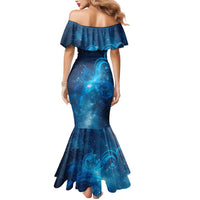 New Zealand Nurses RN Personalised Mermaid Dress Galaxy Stethoscope Maori Motif