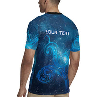 New Zealand Nurses RN Personalised Rugby Jersey Galaxy Stethoscope Maori Motif