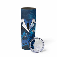 New Zealand Nurses RN Personalised Skinny Tumbler Galaxy Stethoscope Maori Motif LT9 - Polynesian Pride