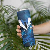 New Zealand Nurses RN Personalised Skinny Tumbler Galaxy Stethoscope Maori Motif LT9 - Polynesian Pride