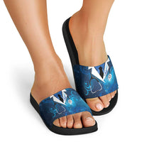 New Zealand Nurses RN Slide Sandals Galaxy Stethoscope Maori Motif
