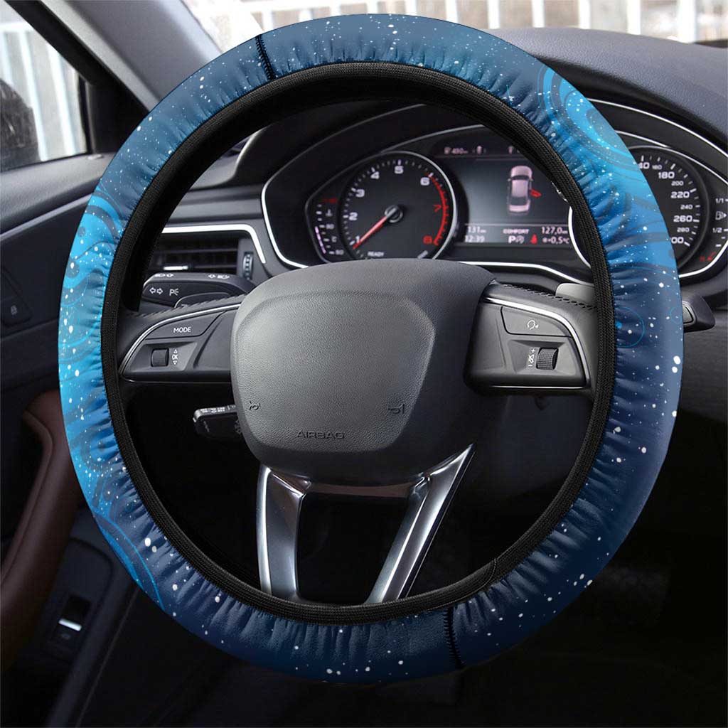 New Zealand Nurses RN Steering Wheel Cover Galaxy Stethoscope Maori Motif LT9 - Polynesian Pride