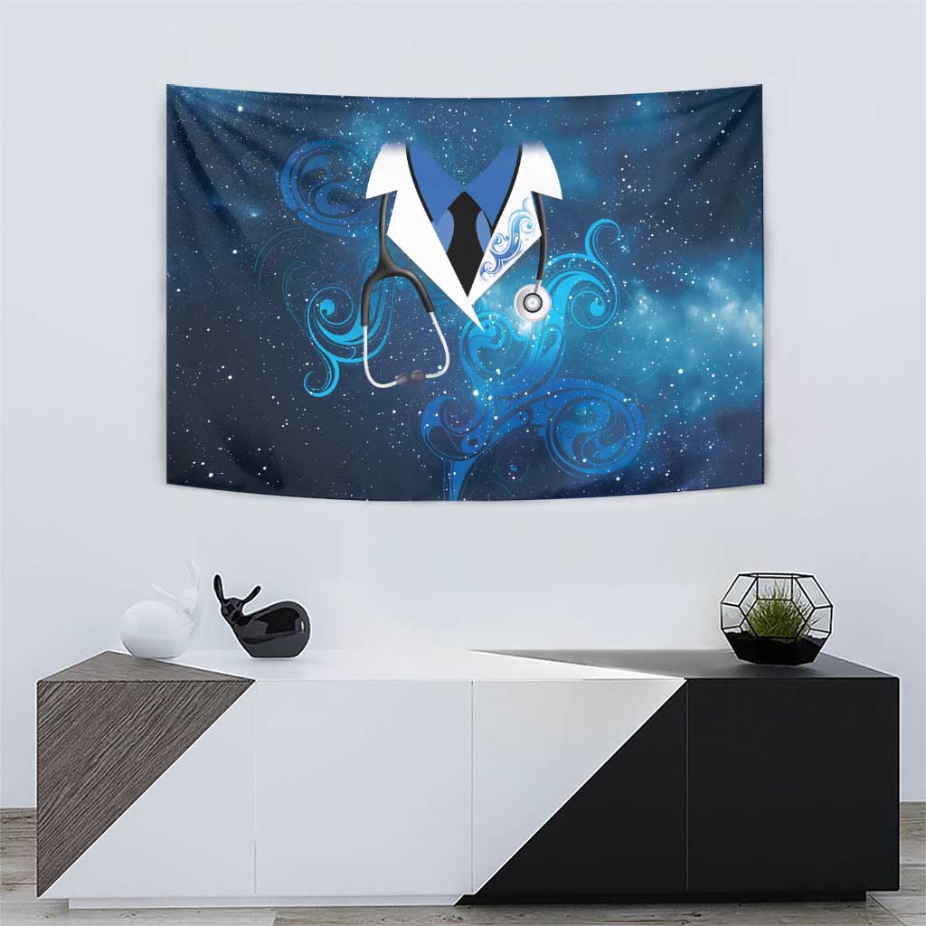New Zealand Nurses RN Tapestry Galaxy Stethoscope Maori Motif