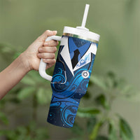 New Zealand Nurses RN Personalised Tumbler With Handle Galaxy Stethoscope Maori Motif