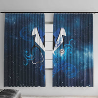 New Zealand Nurses RN Window Curtain Galaxy Stethoscope Maori Motif