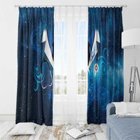 New Zealand Nurses RN Window Curtain Galaxy Stethoscope Maori Motif