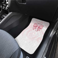 New Zealand Nurses RN Personalised Car Mats Pink Stethoscope Coquette Bow Maori Motif