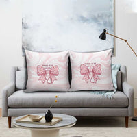 New Zealand Nurses RN Personalised Pillow Cover Pink Stethoscope Coquette Bow Maori Motif