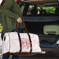 New Zealand Nurses RN Personalised Travel Bag Pink Stethoscope Coquette Bow Maori Motif