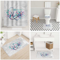 New Zealand Nurses RN Personalised Bathroom Set Stethoscope Floral Maori Motif LT9 - Polynesian Pride