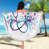 New Zealand Nurses RN Personalised Beach Blanket Stethoscope Floral Maori Motif LT9 - Polynesian Pride