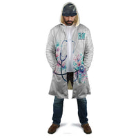 New Zealand Nurses RN Personalised Cloak Stethoscope Floral Maori Motif LT9 - Polynesian Pride
