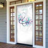 New Zealand Nurses RN Personalised Door Cover Stethoscope Floral Maori Motif LT9 - Polynesian Pride