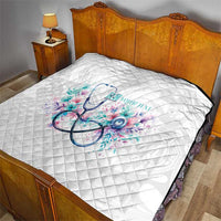 New Zealand Nurses RN Personalised Quilt Stethoscope Floral Maori Motif
