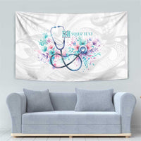 New Zealand Nurses RN Personalised Tapestry Stethoscope Floral Maori Motif LT9 - Polynesian Pride