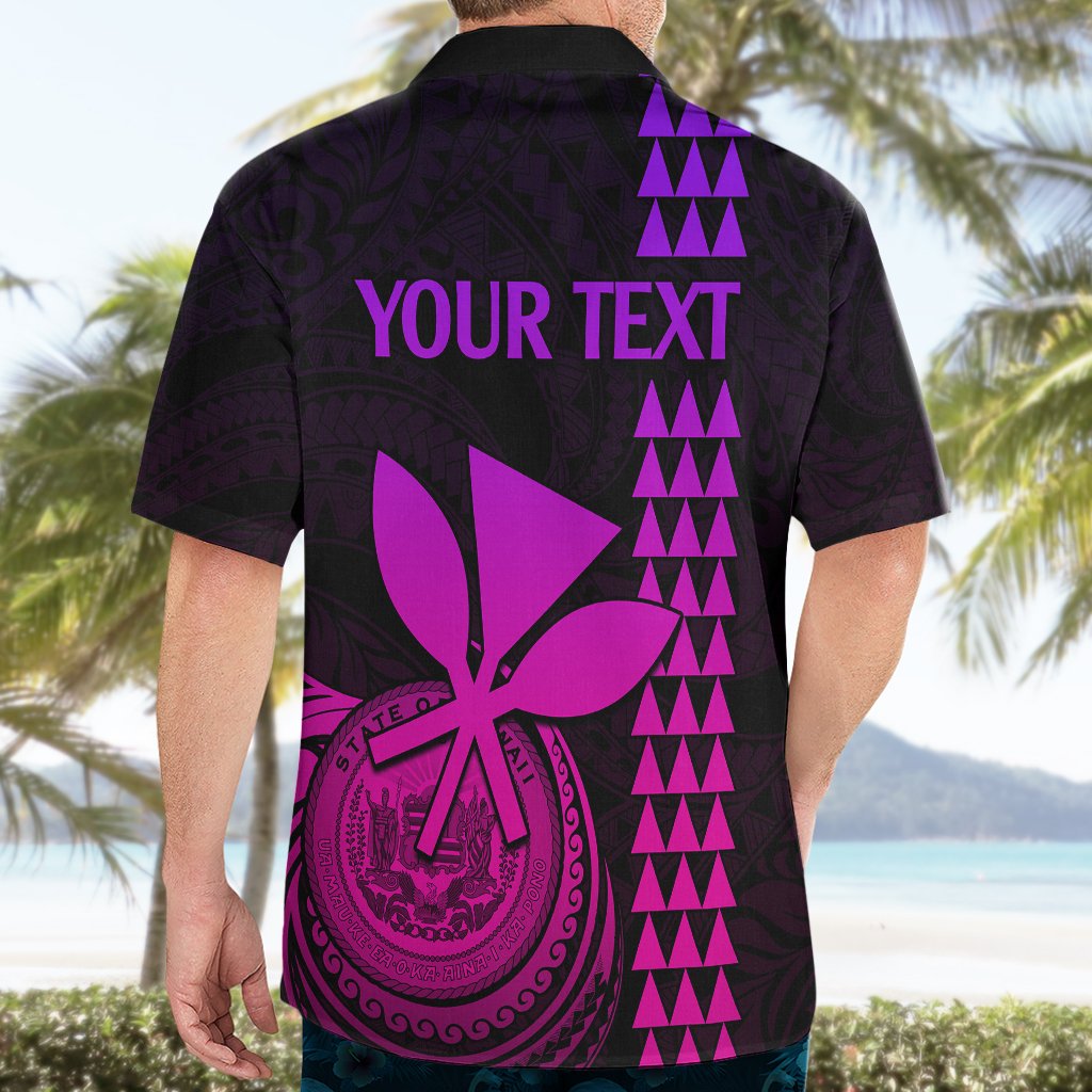 Custom Hawaii Hawaiian Shirt King Kamehameha - Pink Gradient LT9 - Polynesian Pride