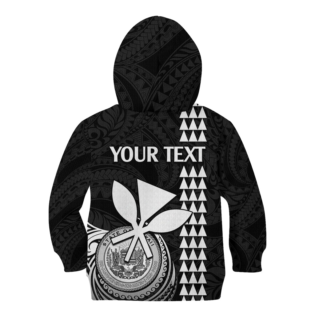 Custom Hawaii Kid Hoodie King Kamehameha - White LT9 - Polynesian Pride