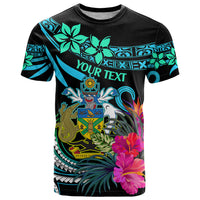 Custom Solomon Islands T Shirt Happy Independence Day LT9 Blue - Polynesian Pride