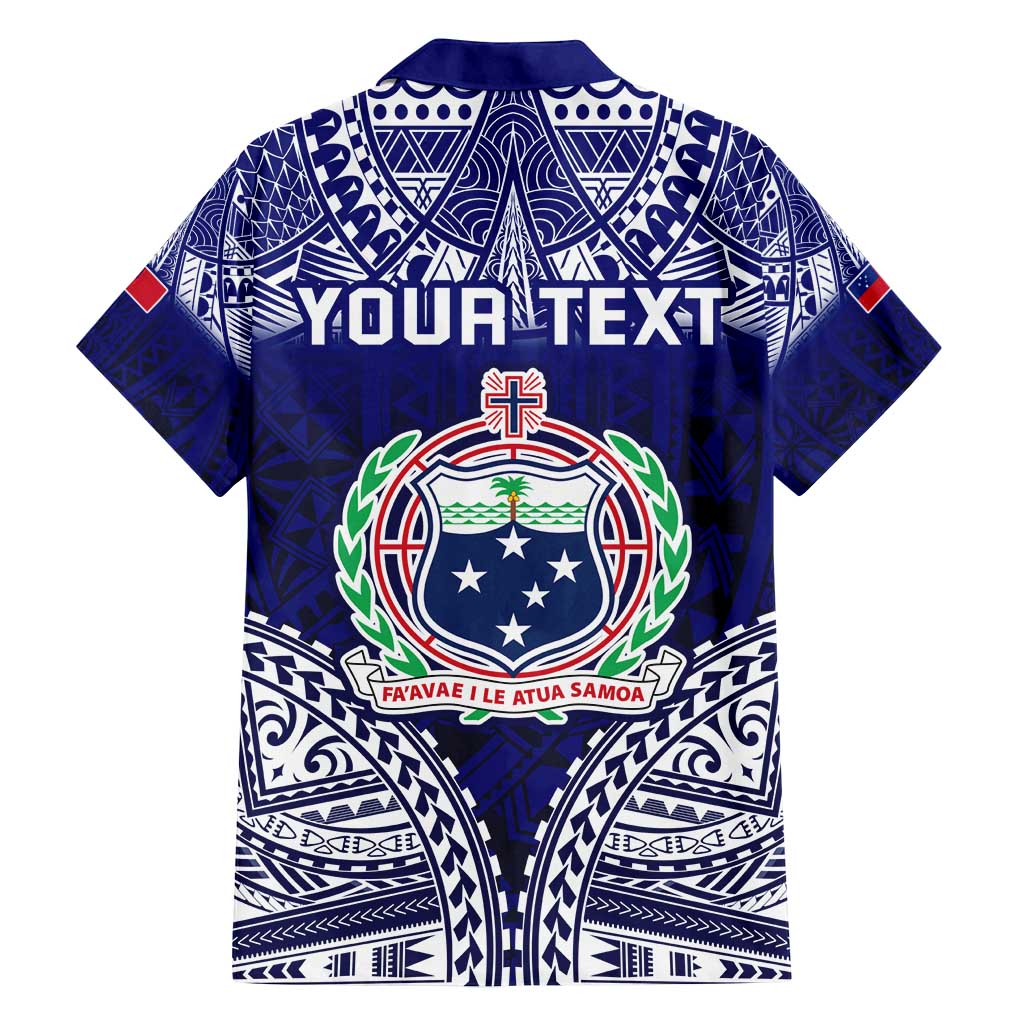 Personalised Samoa Coat Of Arms Family Matching Long Sleeve Bodycon Dress and Hawaiian Shirt With Polynesian Pattern Version LT9 - Polynesian Pride