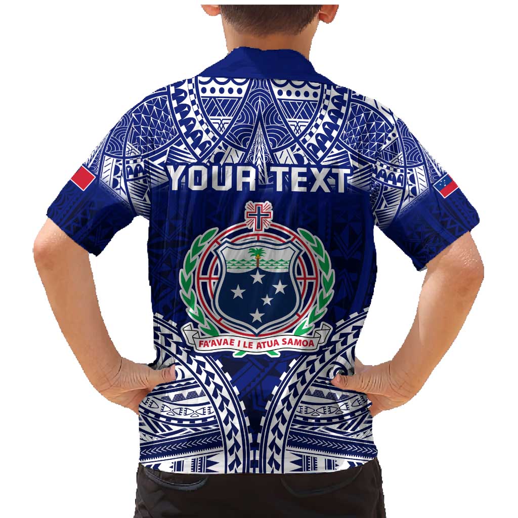 Personalised Samoa Coat Of Arms Family Matching Mermaid Dress and Hawaiian Shirt With Polynesian Pattern Version LT9 - Polynesian Pride