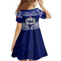 Personalised Samoa Coat Of Arms Family Matching Off The Shoulder Long Sleeve Dress and Hawaiian Shirt With Polynesian Pattern Version LT9 - Polynesian Pride
