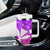 Polynesian Tribal Plumeria Tumbler With Handle with Hawaii Kanaka Maoli Purple Gradient Version
