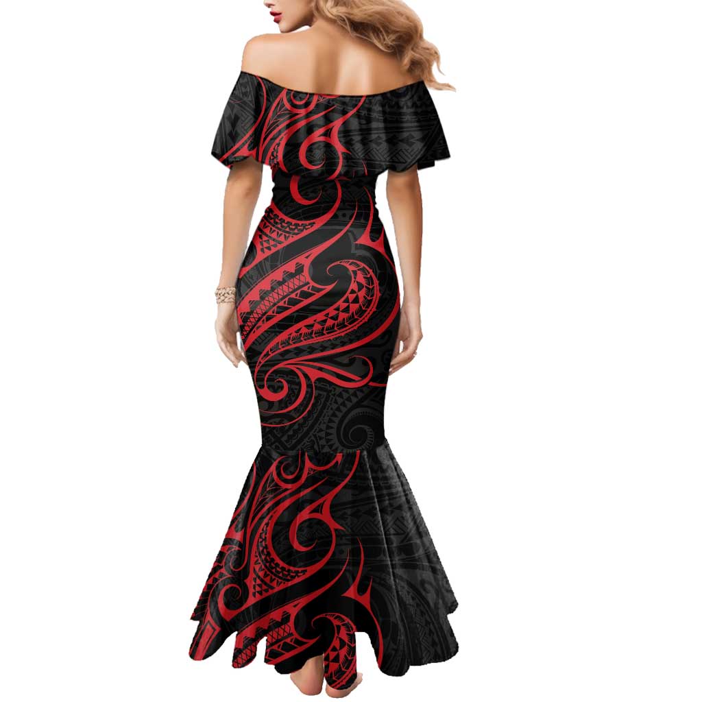 Tahitian Coat Of Arm and Tiare Flower Family Matching Mermaid Dress and Hawaiian Shirt Polynesian Tribal Tattoo LT9 - Polynesian Pride