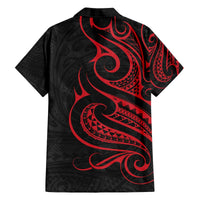 Tahitian Coat Of Arm and Tiare Flower Family Matching Off The Shoulder Long Sleeve Dress and Hawaiian Shirt Polynesian Tribal Tattoo LT9 - Polynesian Pride
