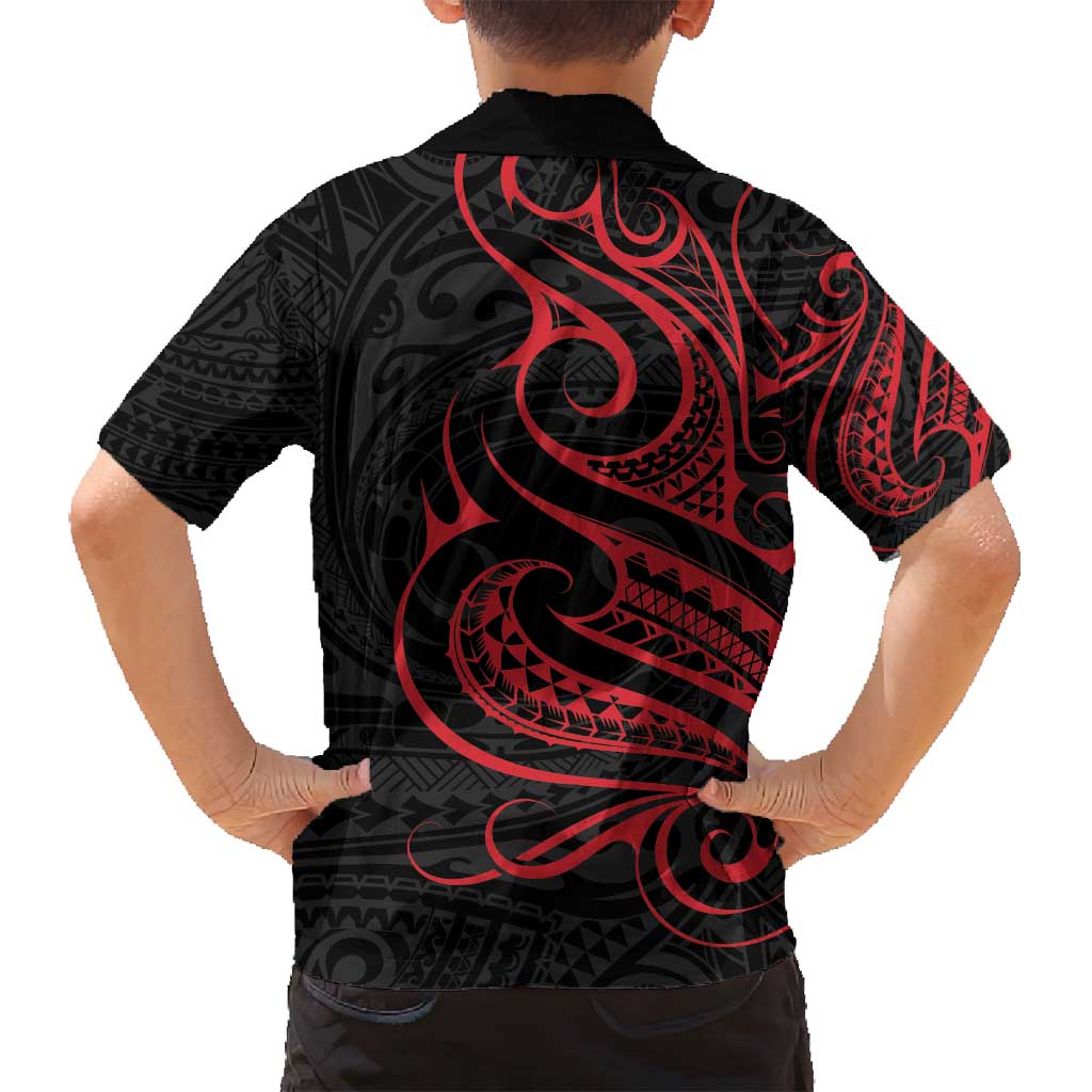 Tahitian Coat Of Arm and Tiare Flower Family Matching Tank Maxi Dress and Hawaiian Shirt Polynesian Tribal Tattoo LT9 - Polynesian Pride